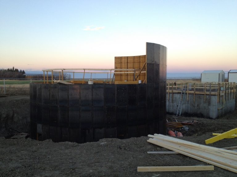 concrete forming storage tanks, water storage tank