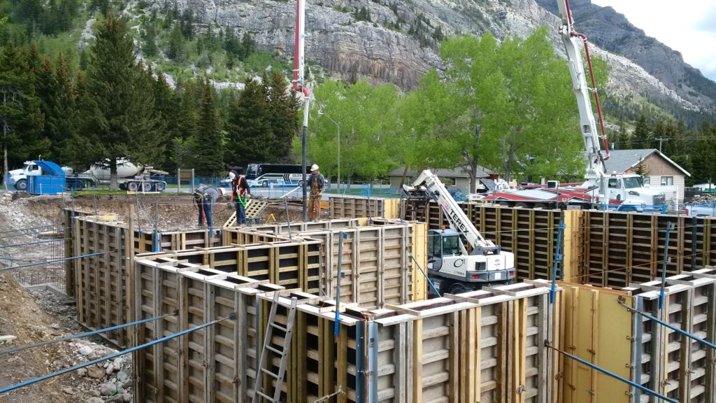 concrete forming, basement, residential, multifamily