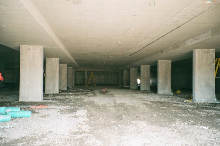 concrete forming, parking garage, shoring